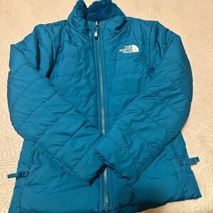 North face reversible girls jacket